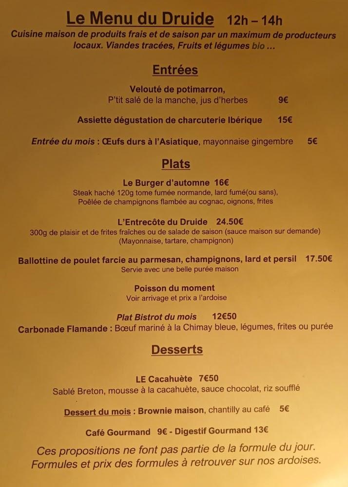 LE DRUIDE - Menu Image 2
